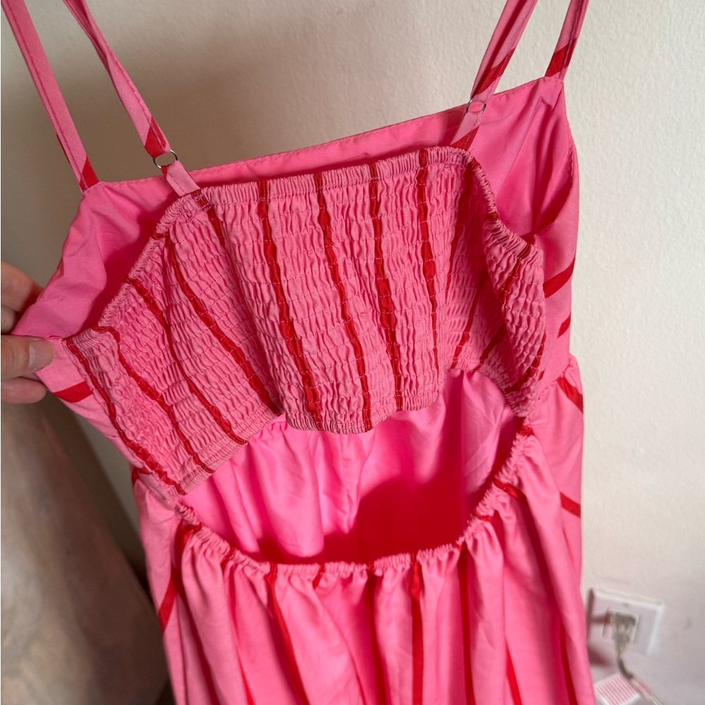Summer Maxi, bright pink and red